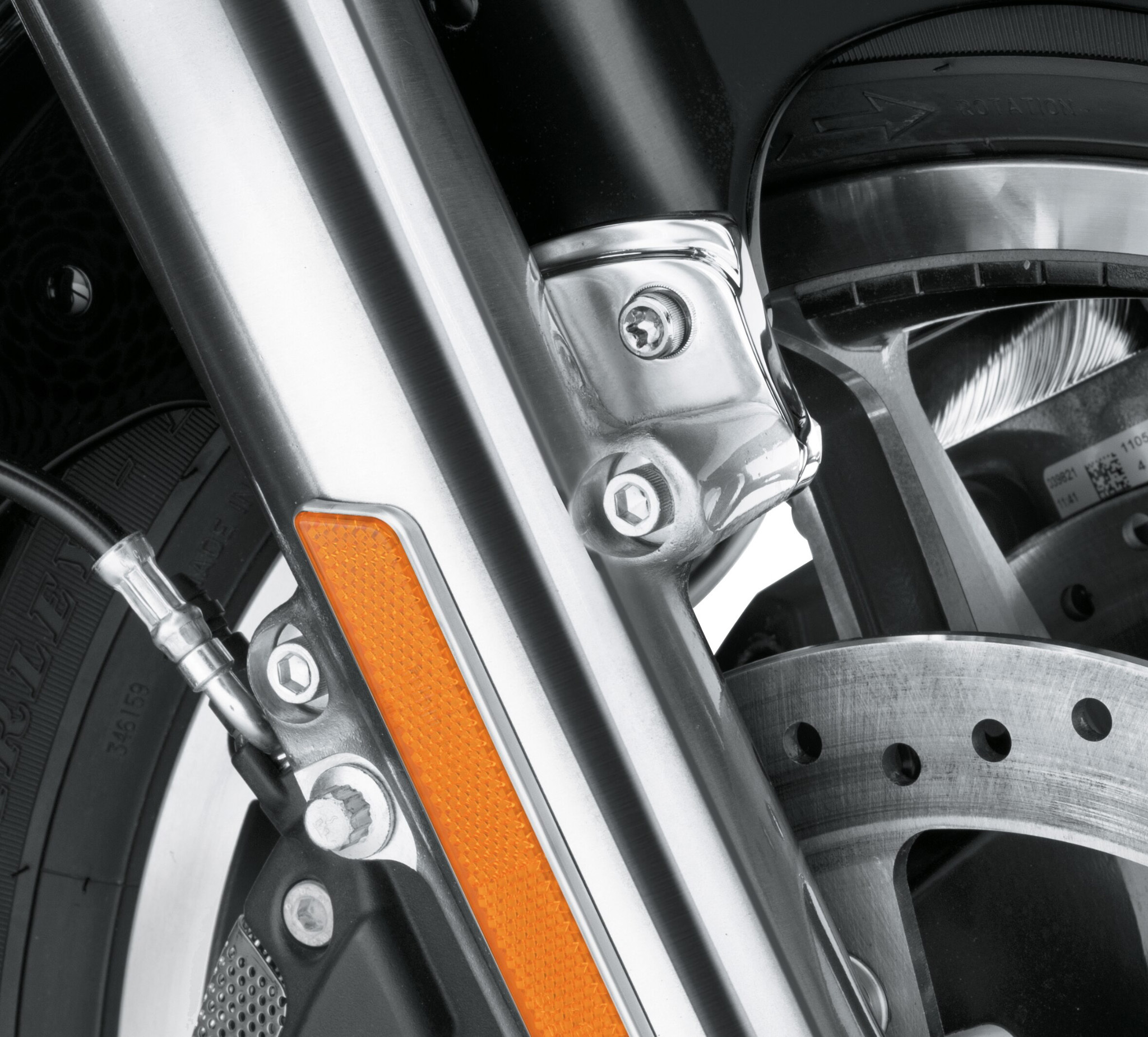 Front Fender Trim Rail Mount Kit fits Harley-Davidson